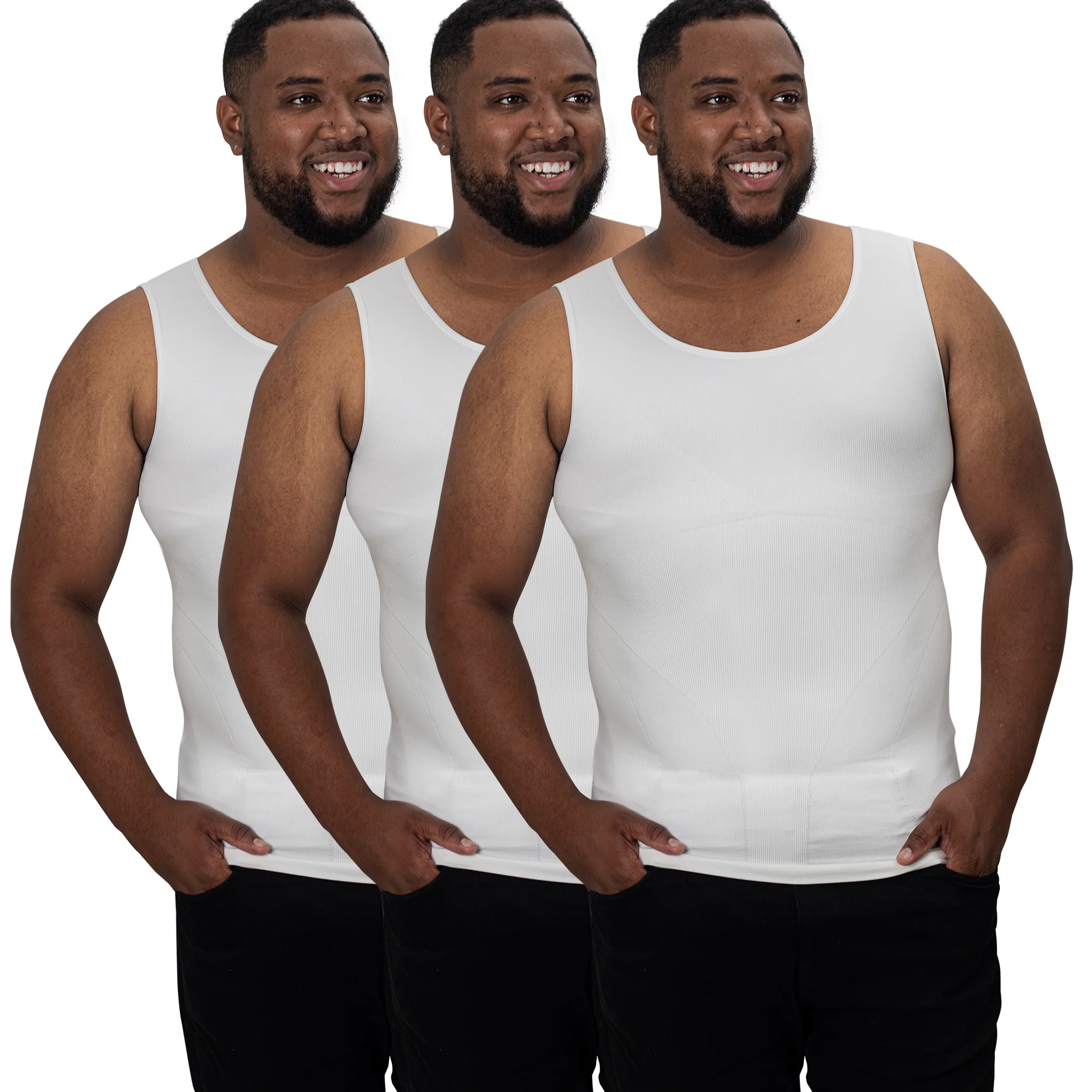 Compression Shirt Tank Top | Tall Length | 3 Pack - Image 7