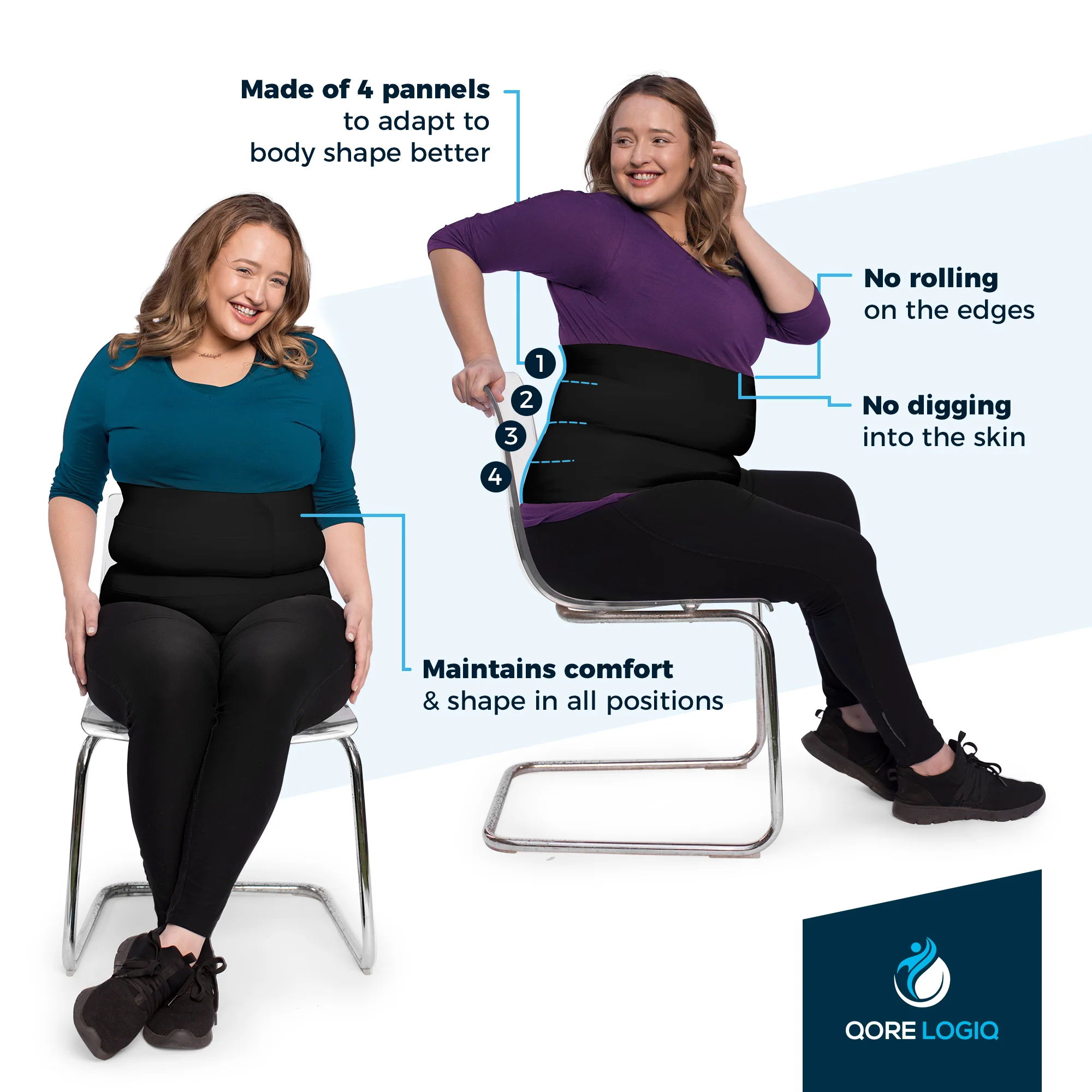 Plus Size 12 Inch Abdominal Binder - Image 6