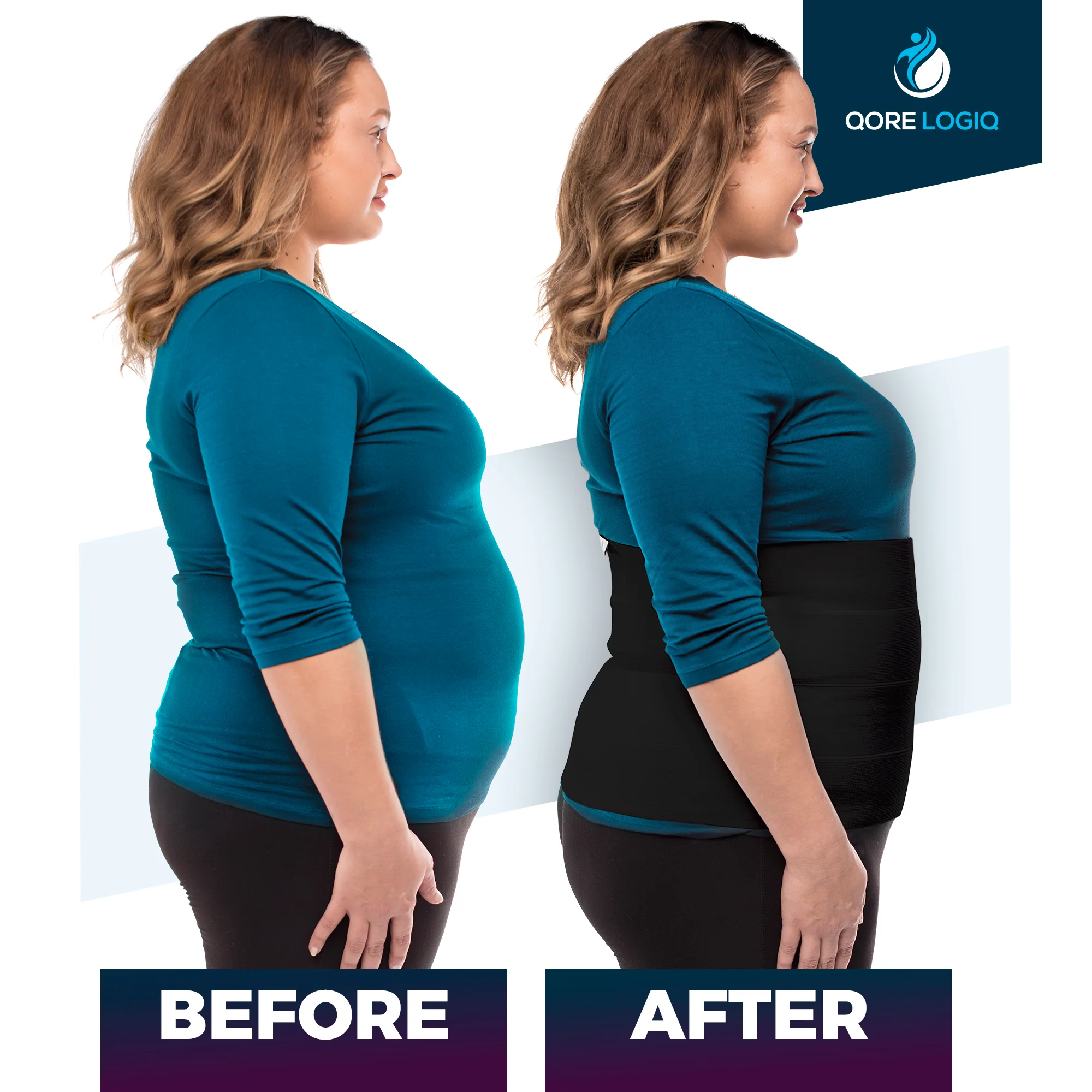 Plus Size 12 Inch Abdominal Binder - Image 8